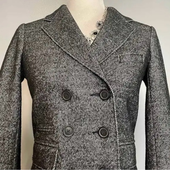 JCrew Women's Charcoal Double-Breasted Jacket - Picture 2 of 11